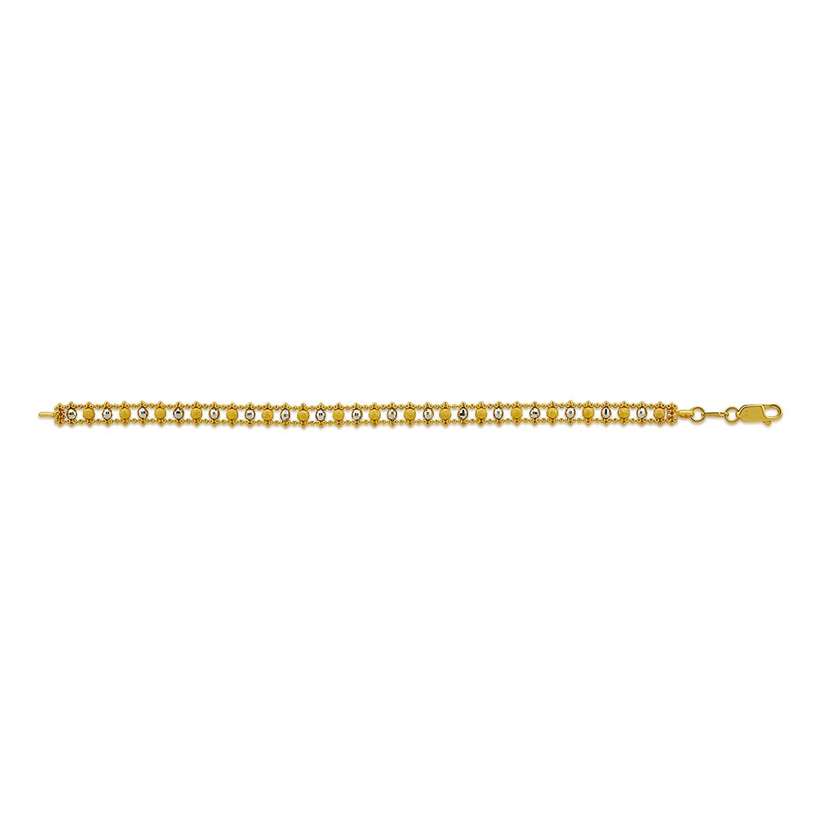 Rhodium Ladder Bracelet