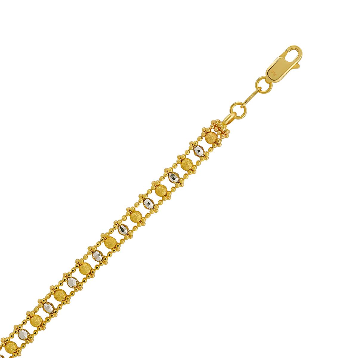 Rhodium Ladder Bracelet