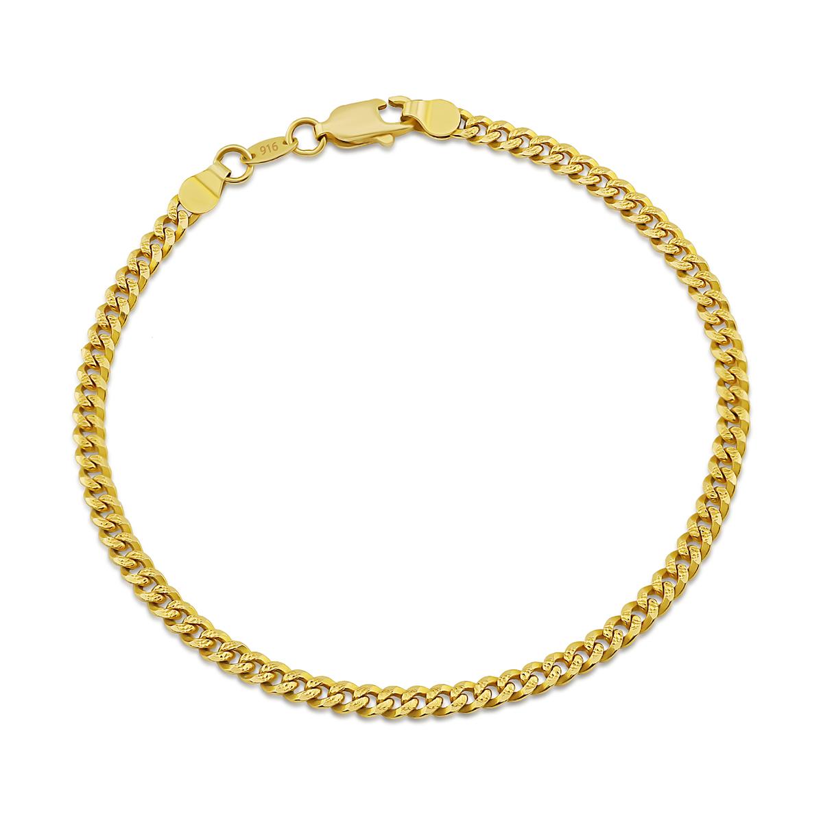 Diamond Cut Curb Bracelet Image