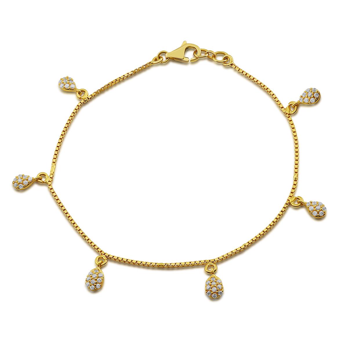 Simple Stone Charm Bracelet Image