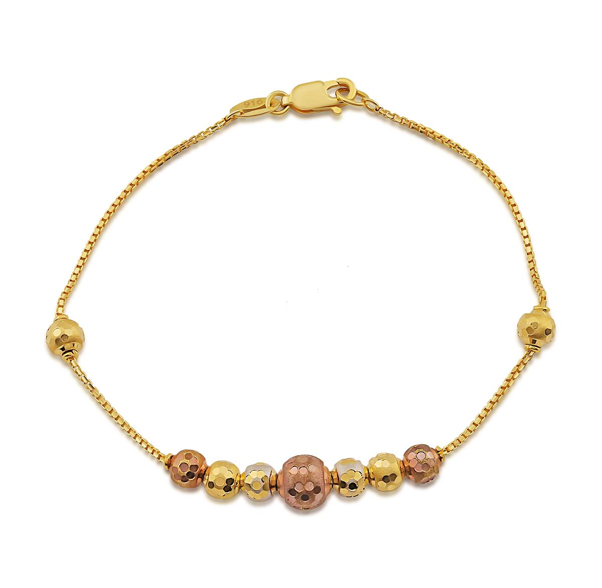 Tri- Colour Rhodium Bracelet Image