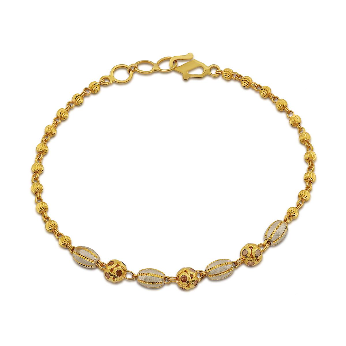 Seashell Rhodium Ball Bracelet Image
