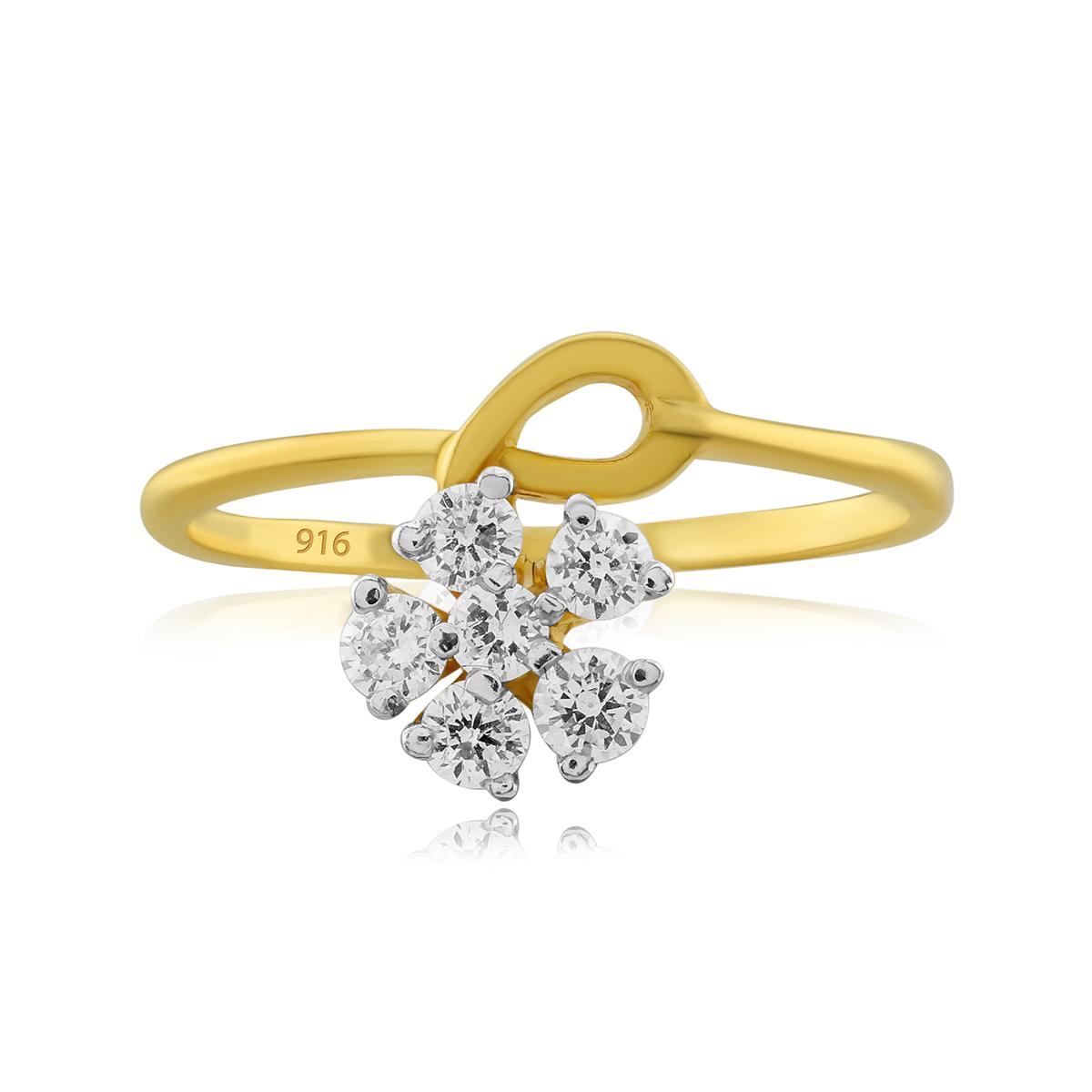 Flower Stone Ring Image