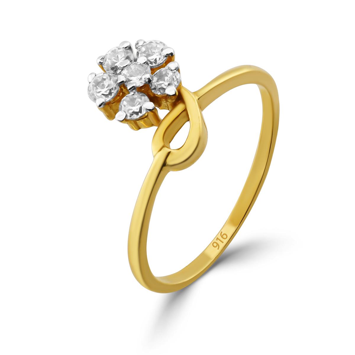 Flower Stone Ring