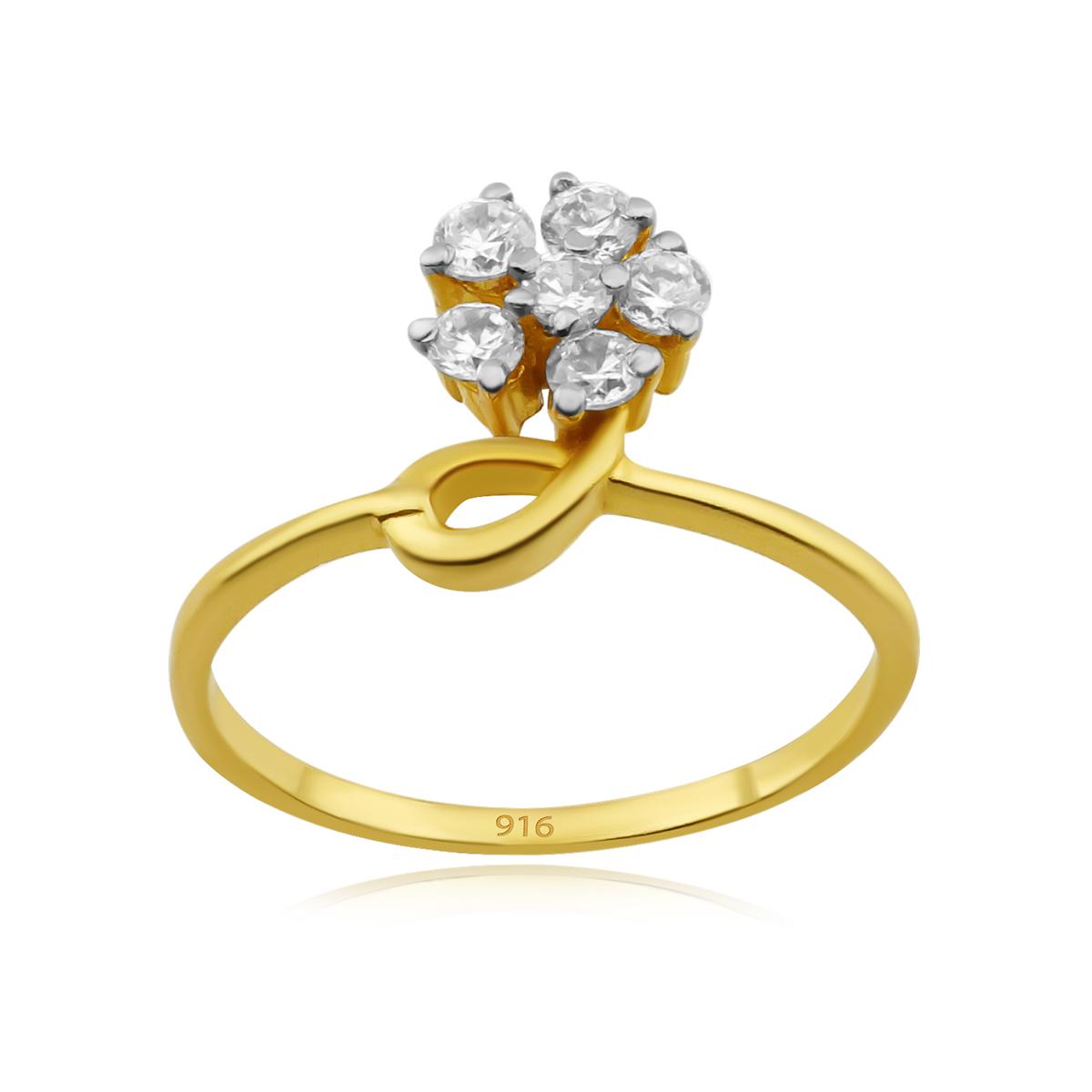 Flower Stone Ring