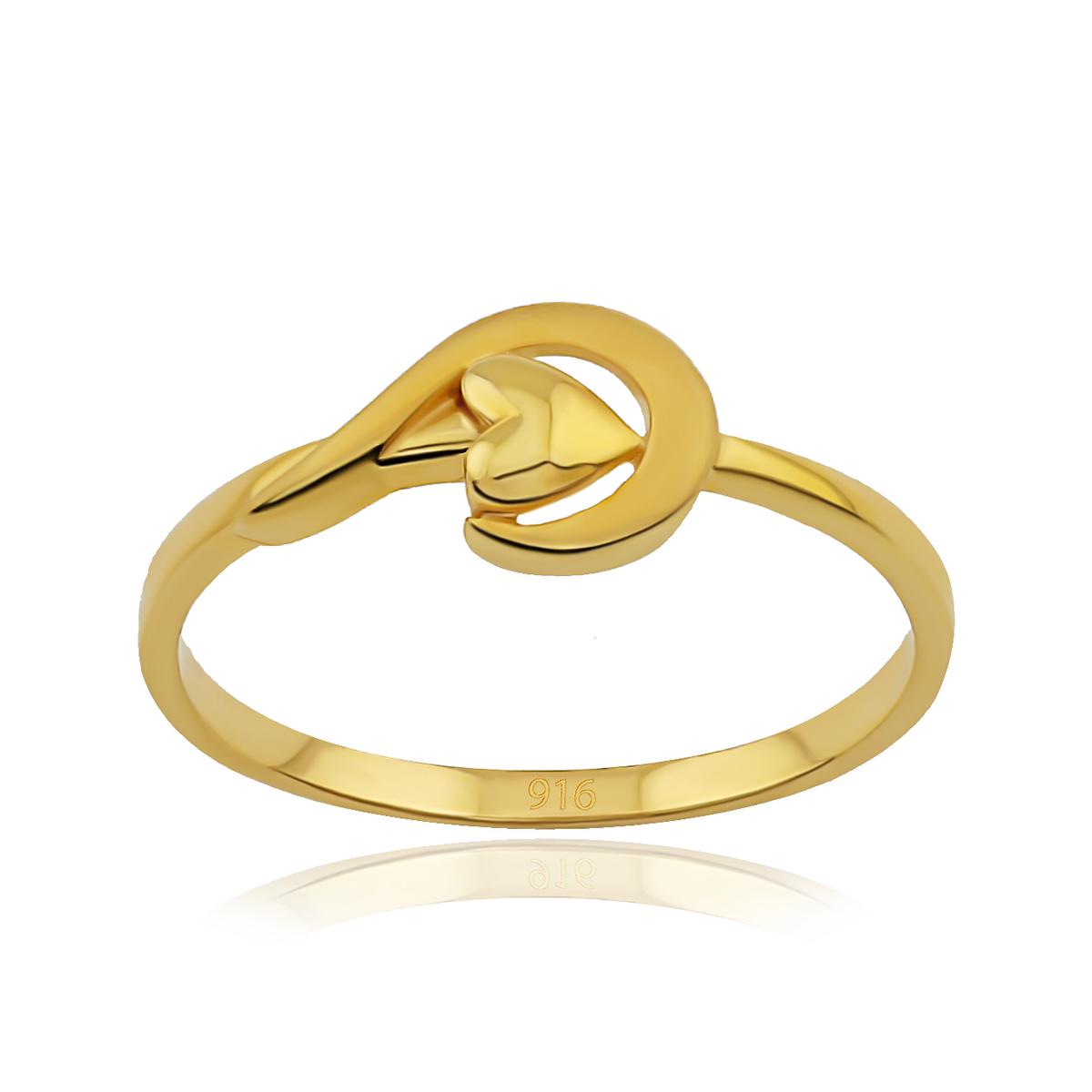  Gold Heart Ring Image