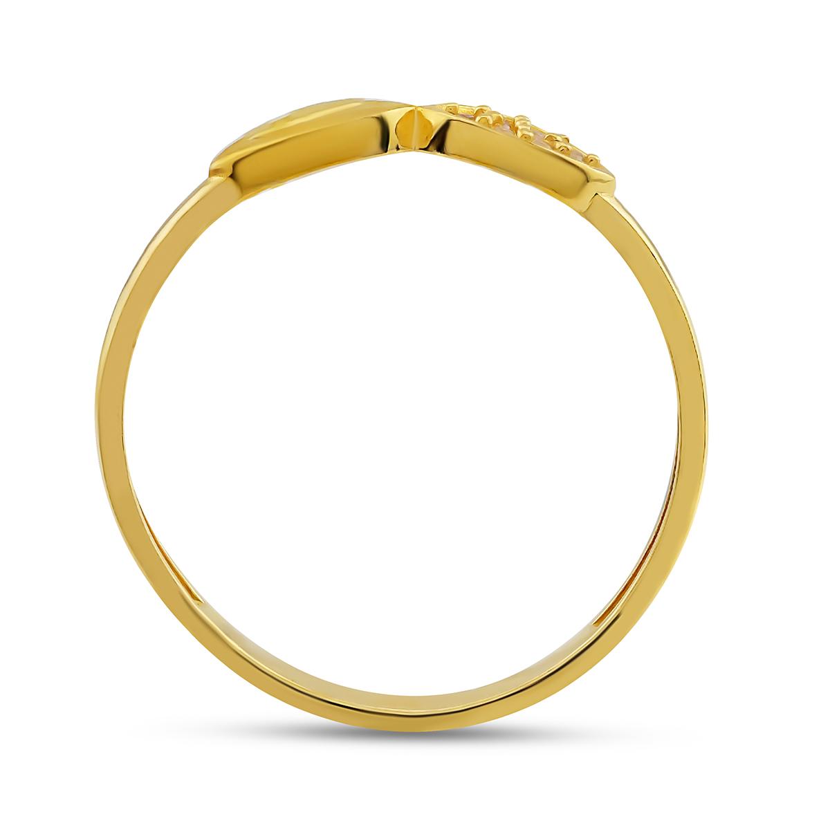 2 Paths Gold Ring
