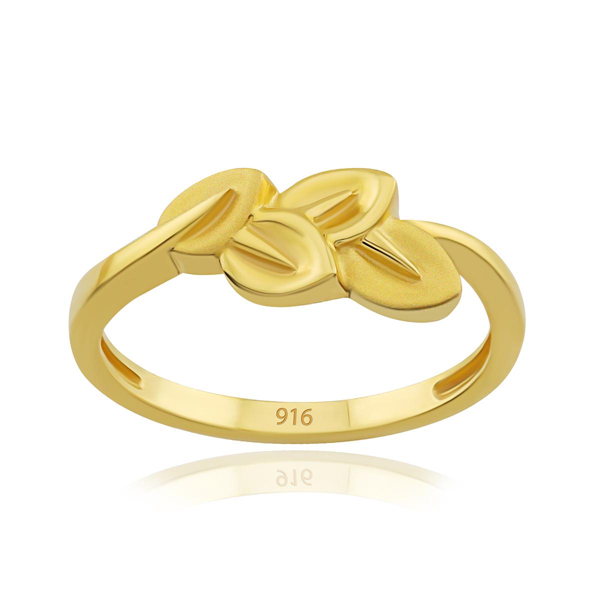  Leaf Gold Ring Image