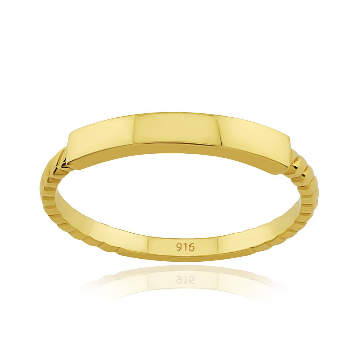 Ladies Bar Gold Ring Image
