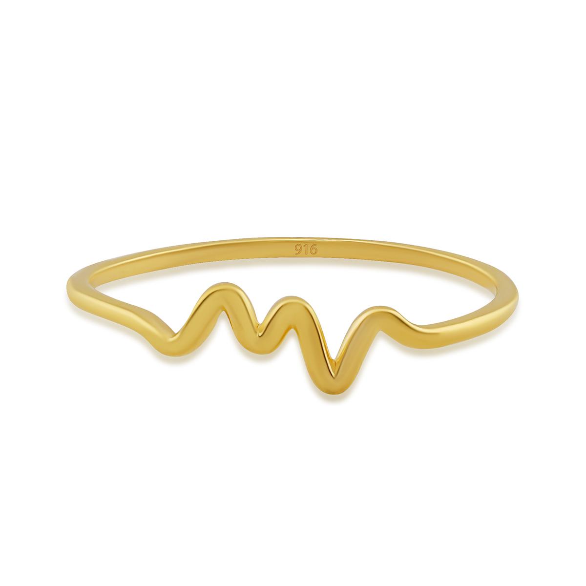 Gold Radar Ring