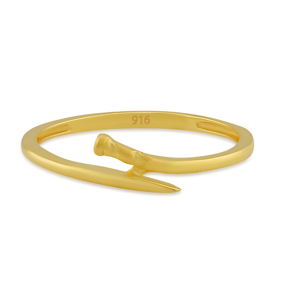 Gold Nail Ring