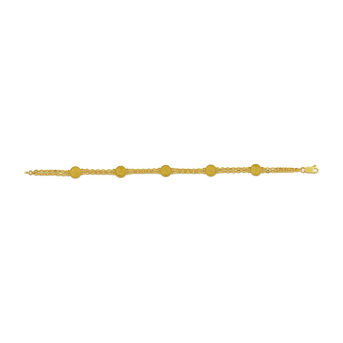 5 Coin Ladies Bracelet