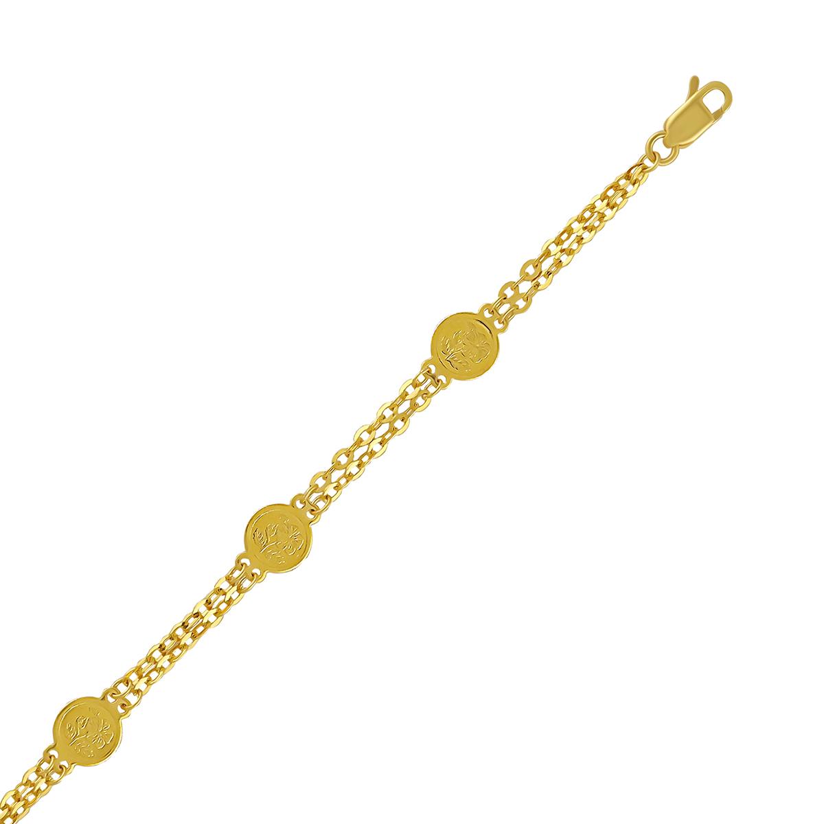 5 Coin Ladies Bracelet