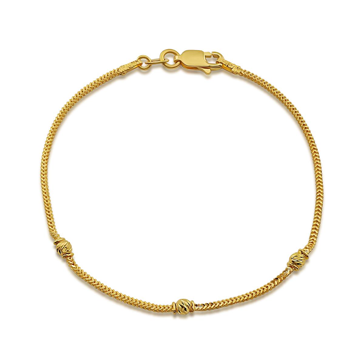  3 Station Gold Bracelet Image