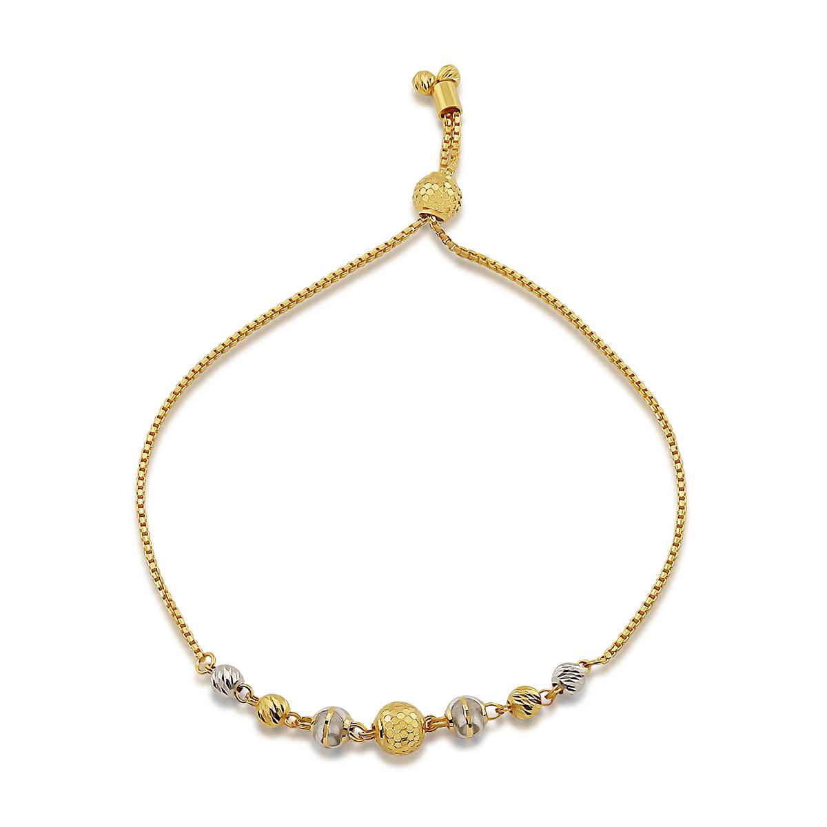 Rhodium Gold Adjustable Bracelet Image
