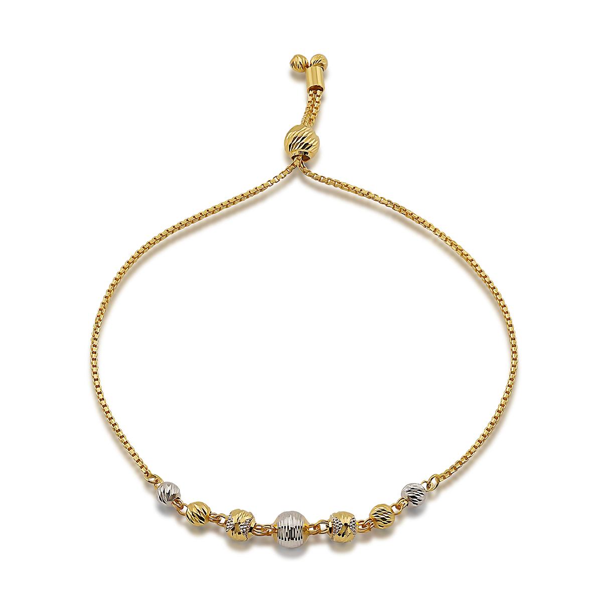 Rhodium Gold Adjustable Bracelet Image