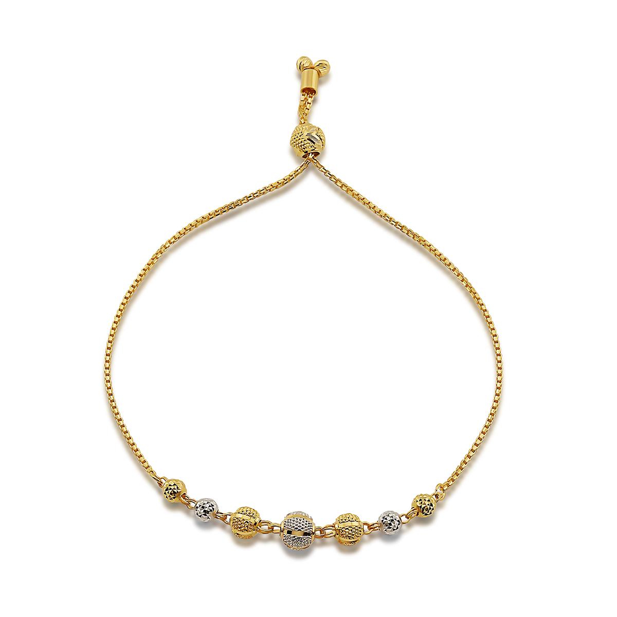 Rhodium Gold Adjustable Bracelet Image