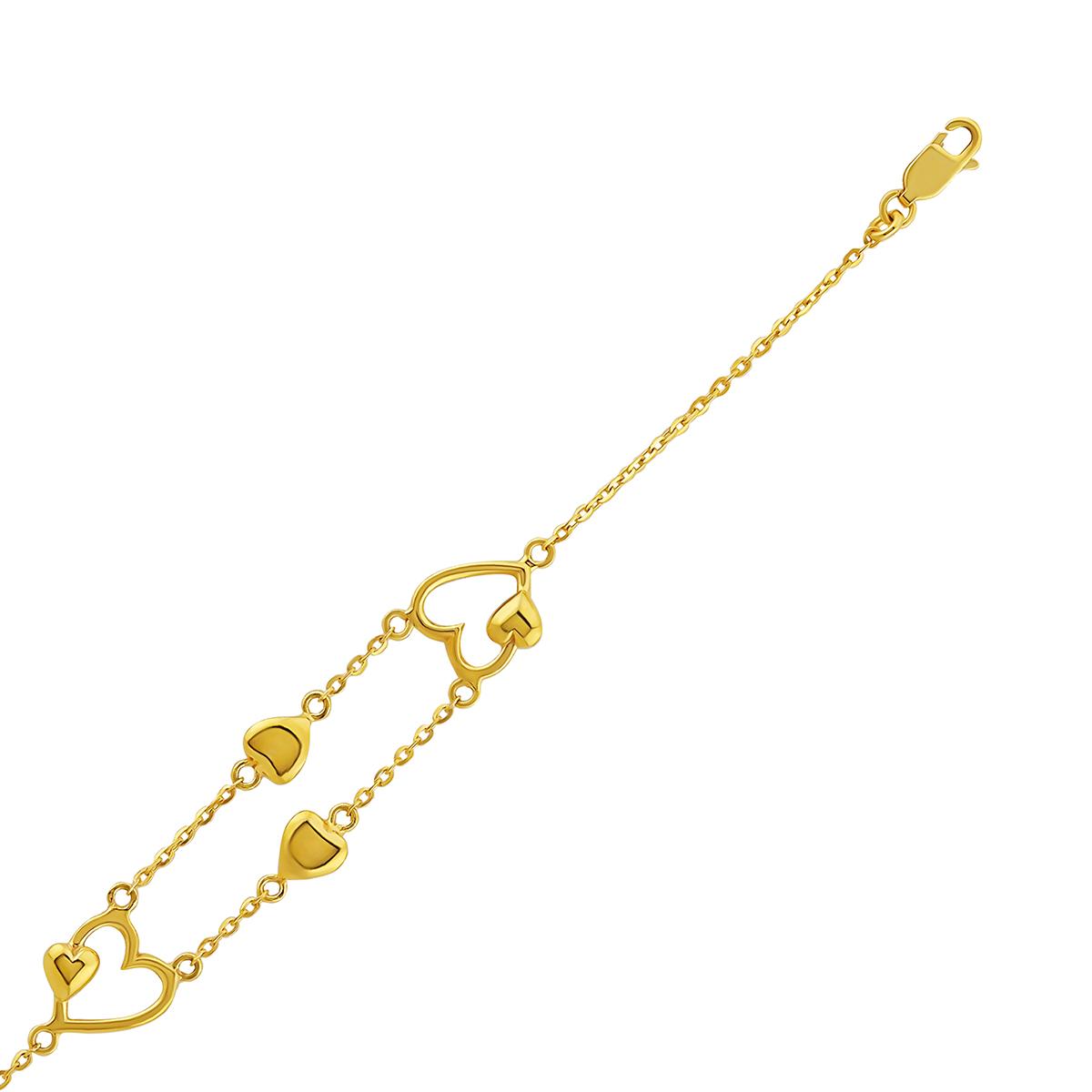 Double Heart Bracelet