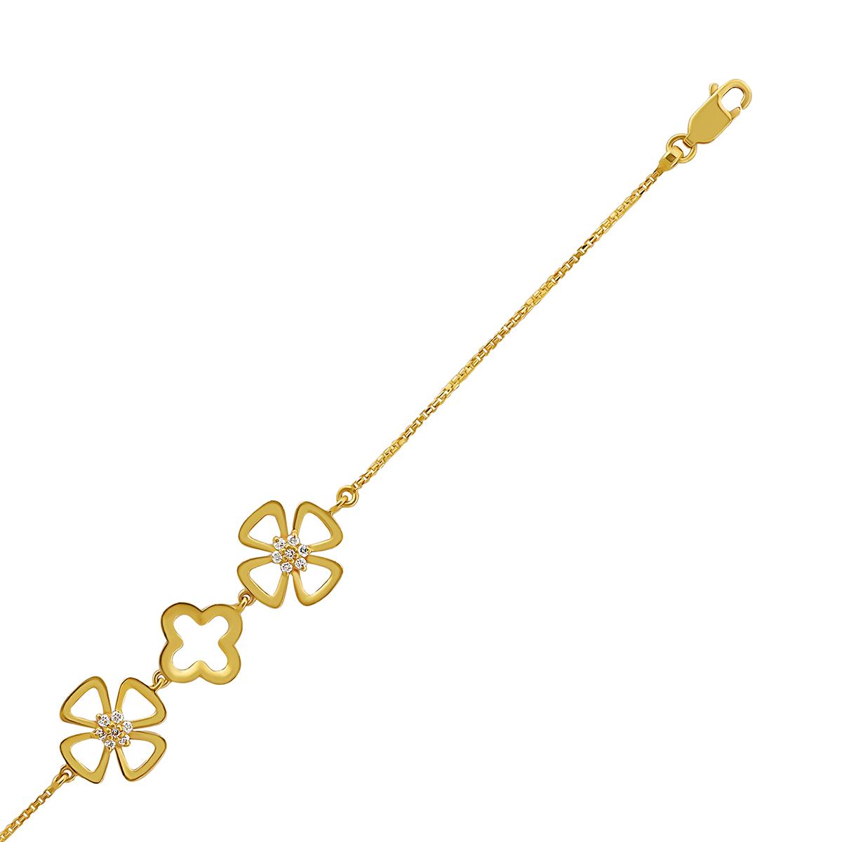 4 Clover Gold Bracelet