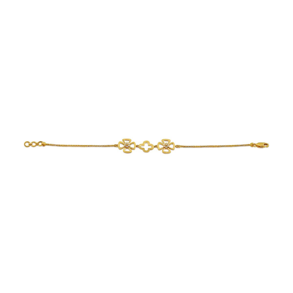4 Clover Gold Bracelet