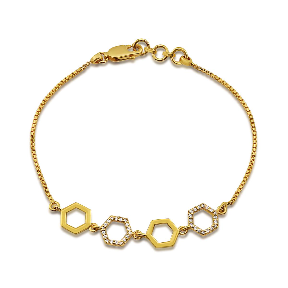 Hexagon Stone Bracelet Image
