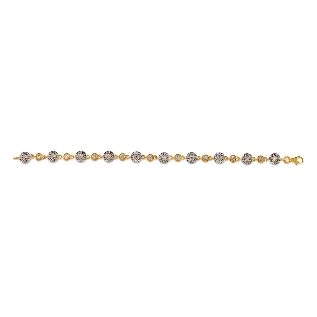 Ladies Gold Stone Bracelet