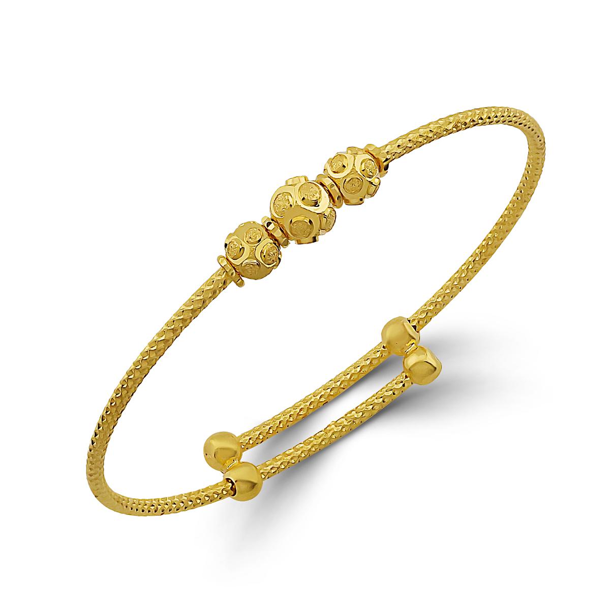 Singapore Sparkle Cut Adjustable Baby Bangle Image
