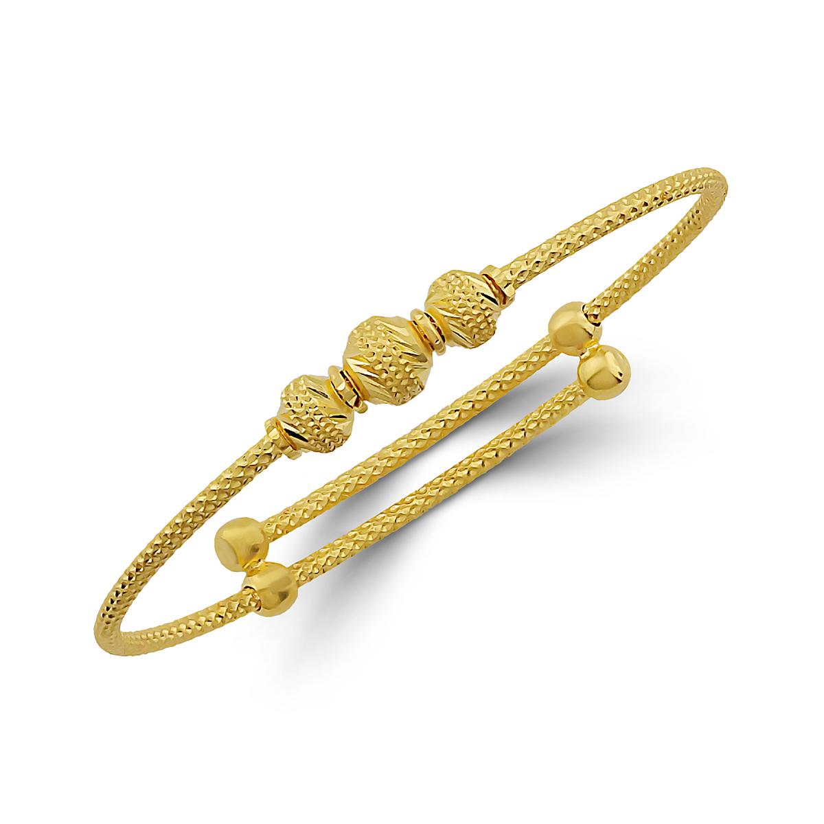 Singapore Sparkle Cut Adjustable Baby Bangle Image