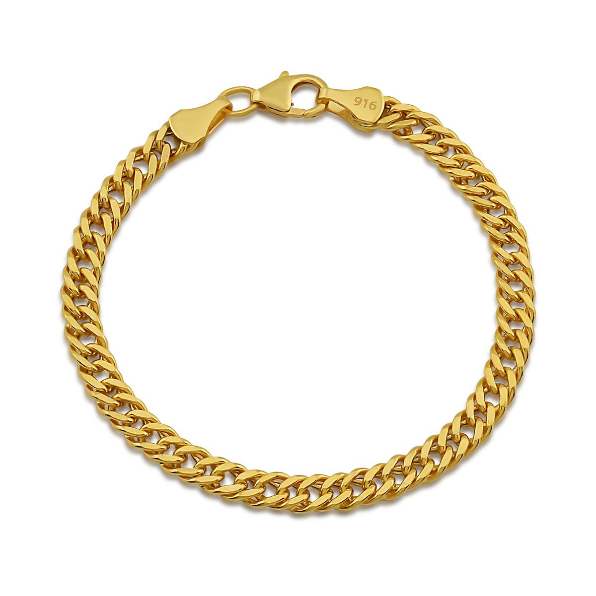 Italian Made Baby Flat Curb Link Bracelet Image