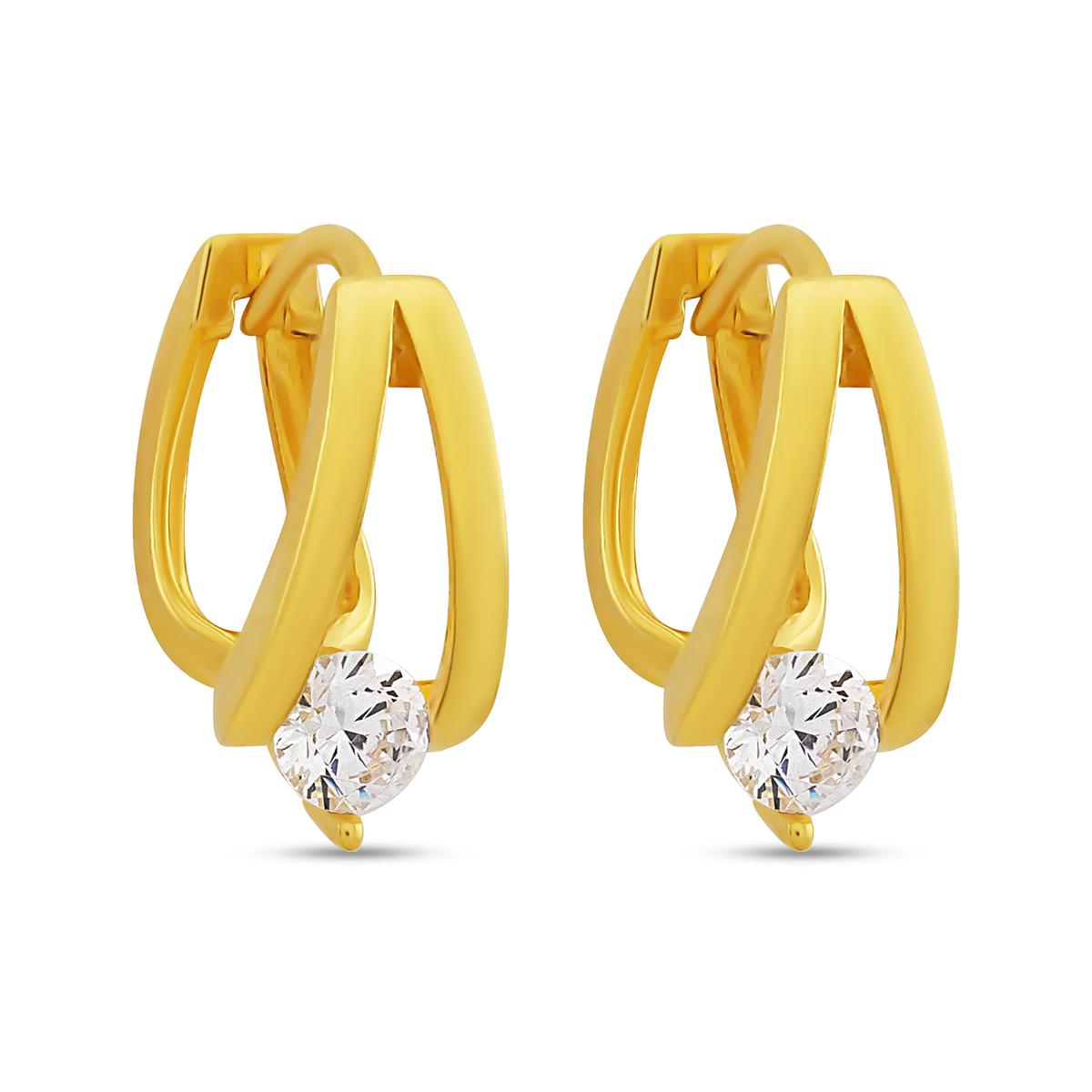 Ribbon Drop Huggies with Click Lock Image