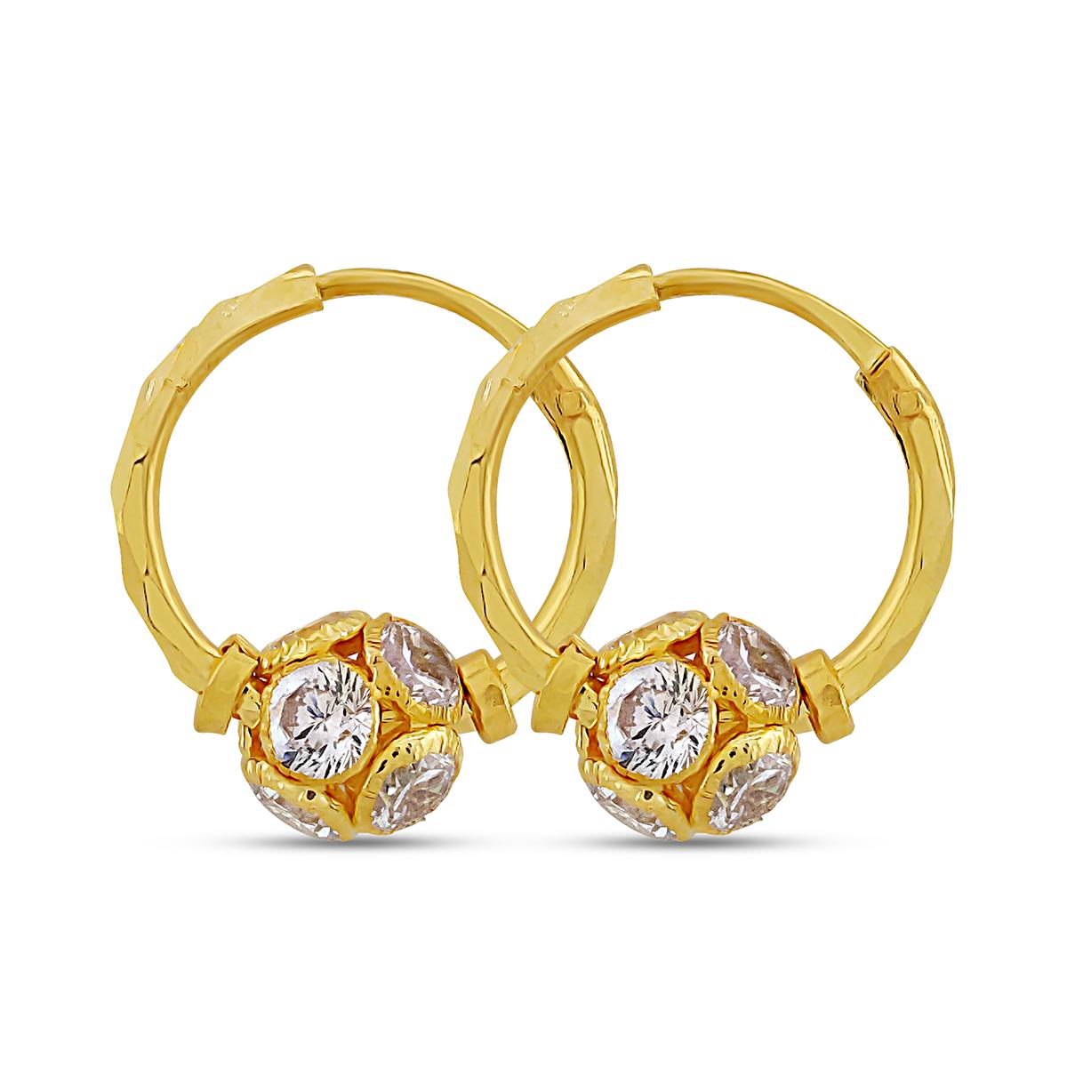 Halo Charm Hoops With Hinged Insert Closure Image