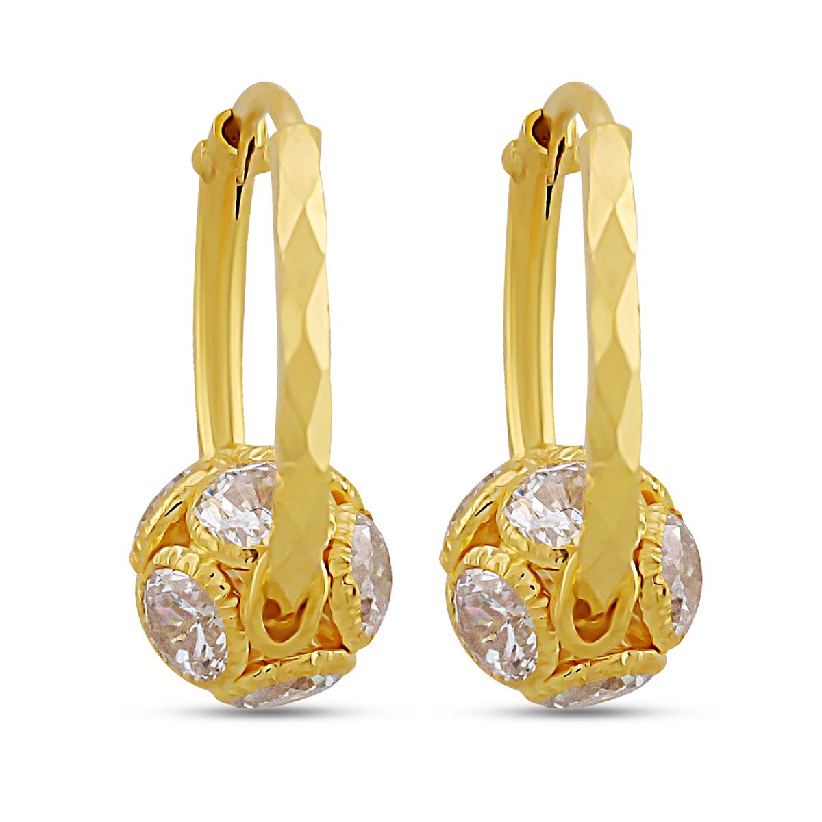 Halo Charm Hoops  With Hinged Insert Closure