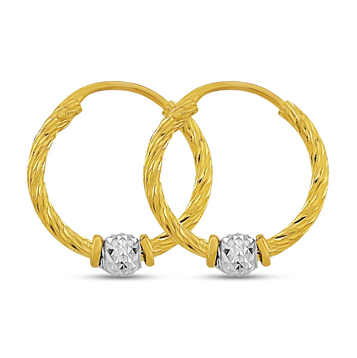 Rhodium Ball Sparkle Cut With Hinged Insert Closure Image