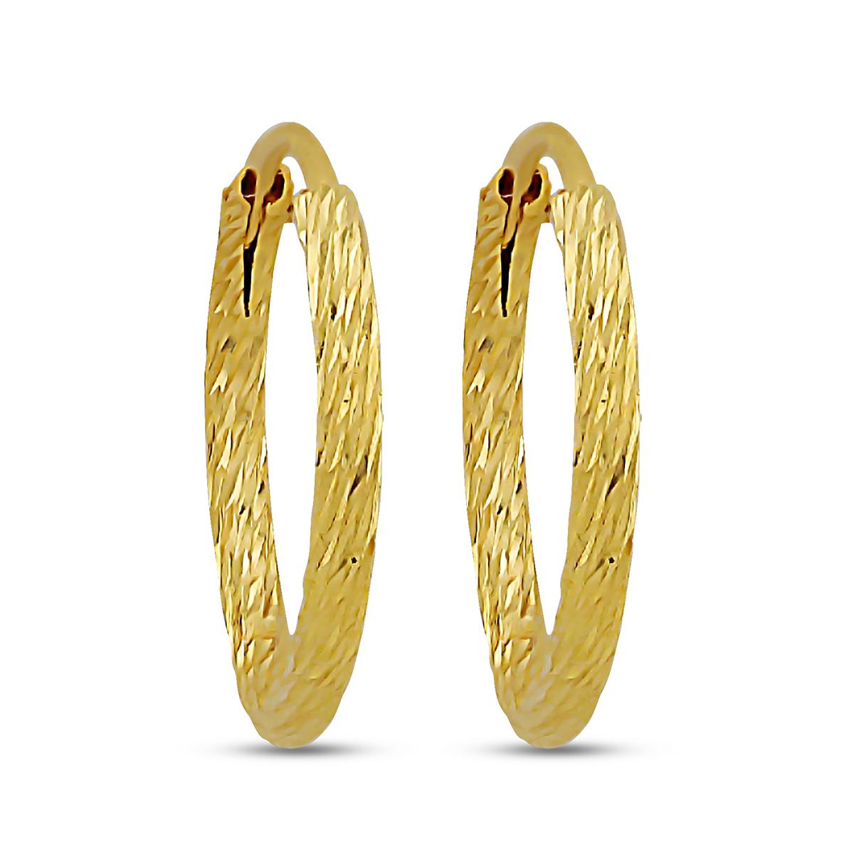 Twisted Rope Hoops With Hinged Insert Closure