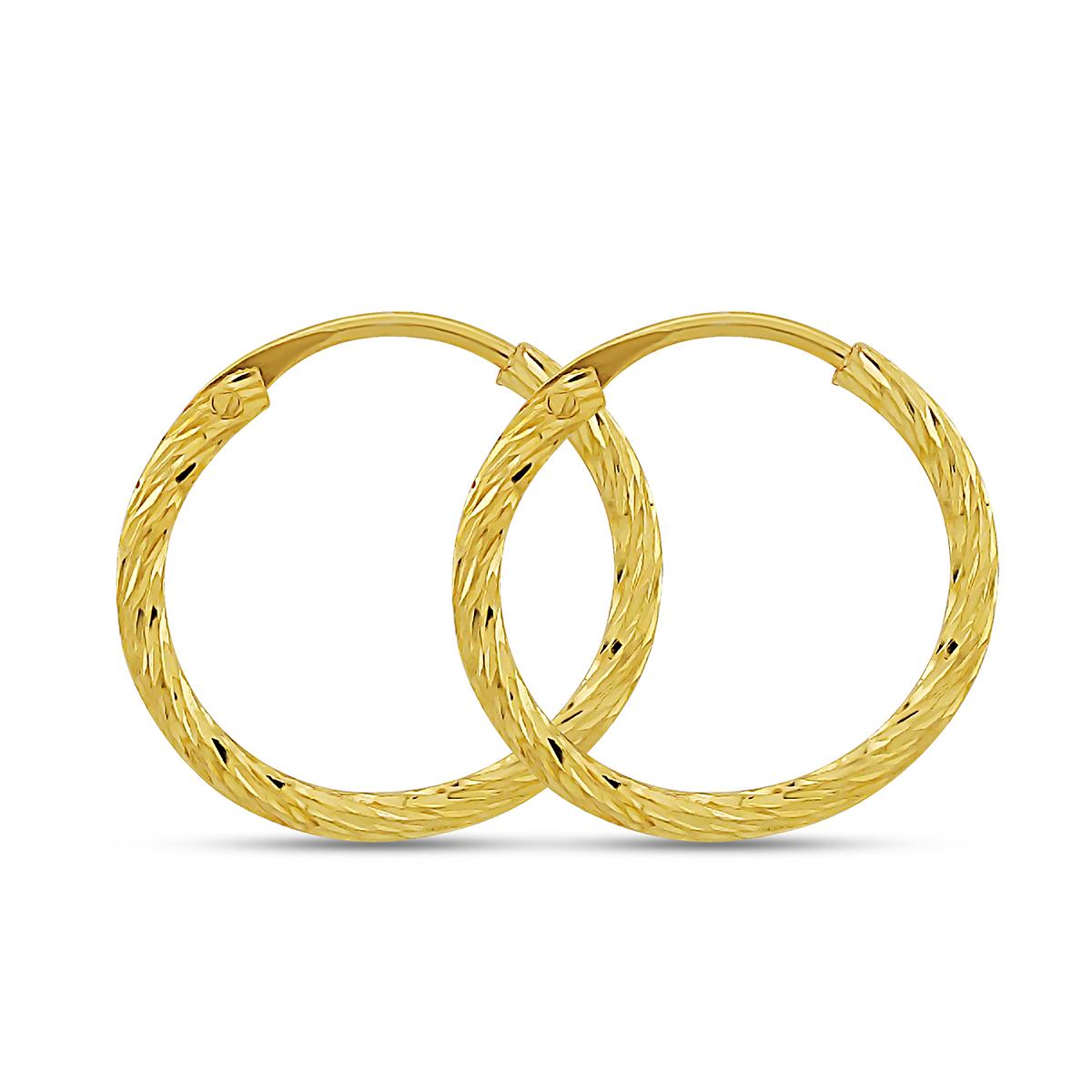 Twisted Rope Hoops With Hinged Insert Closure Image