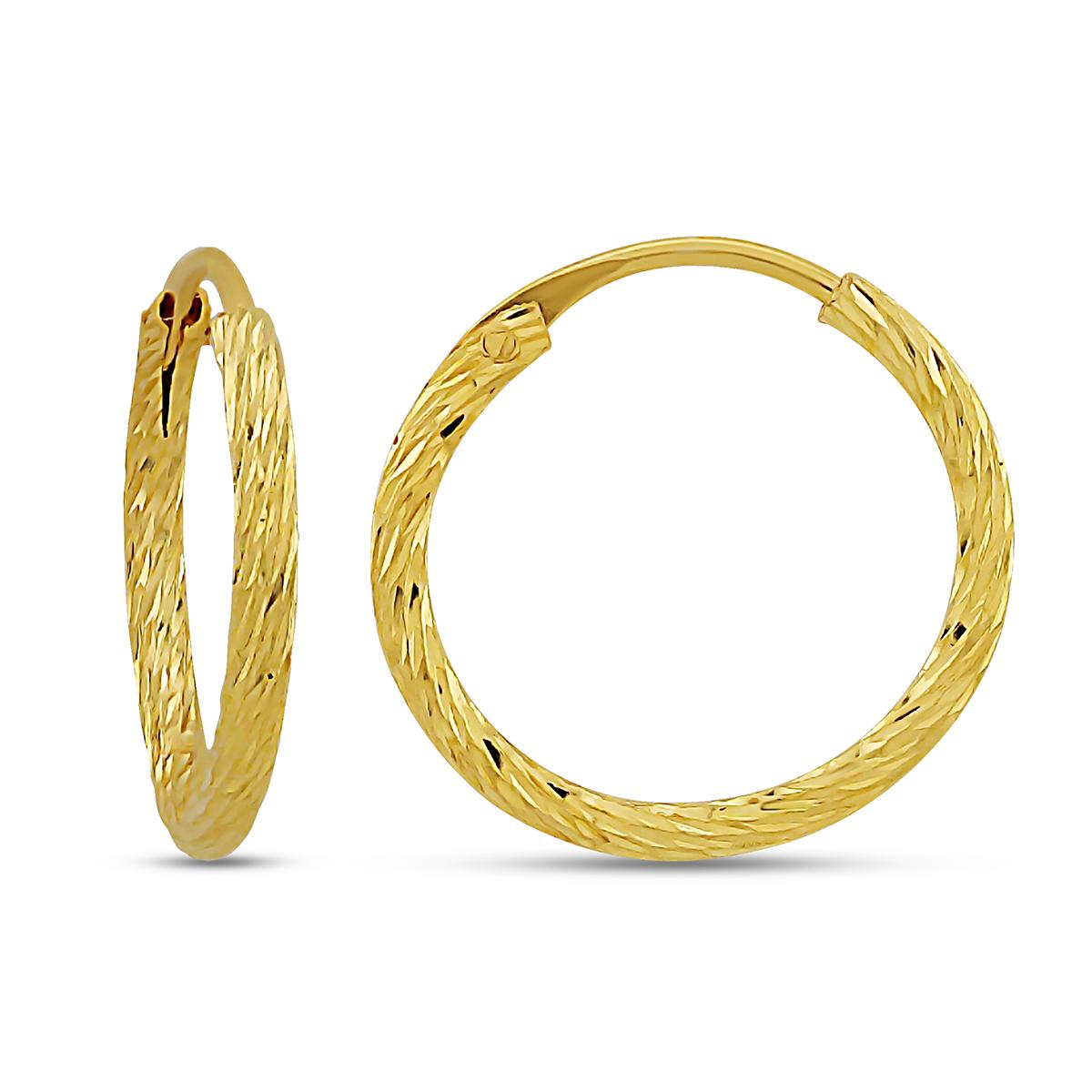 Twisted Rope Hoops With Hinged Insert Closure