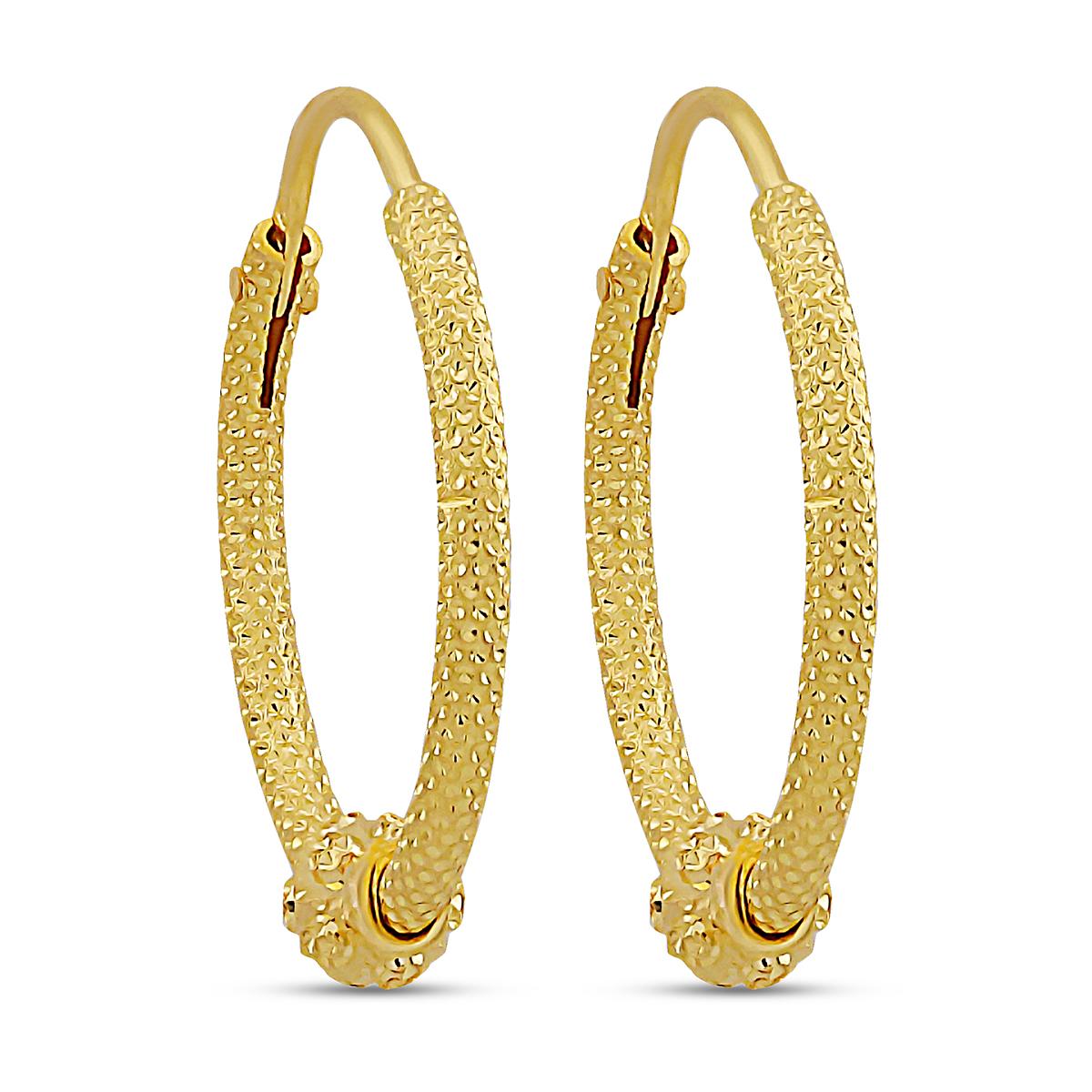Diamond Cut Bali Earrings