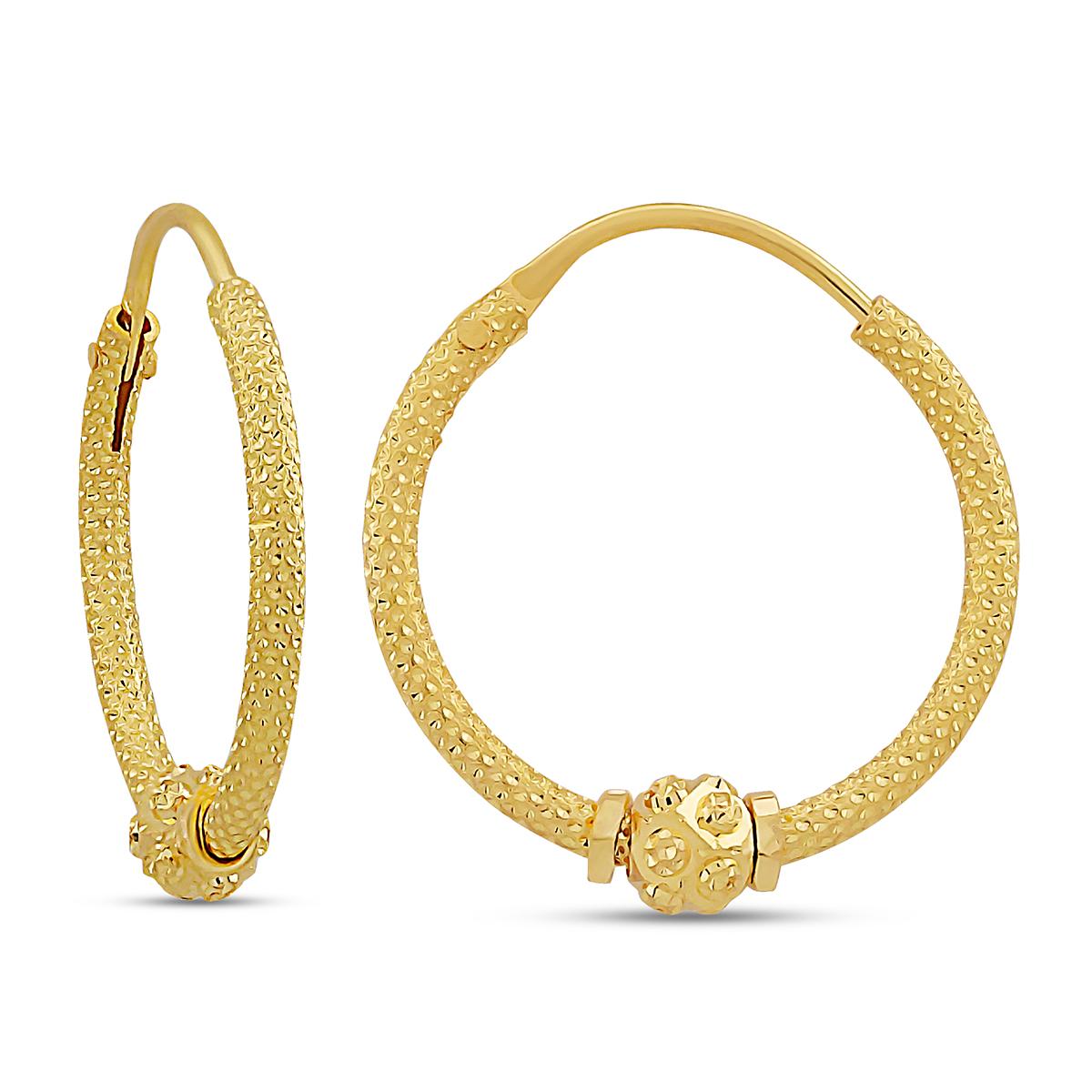 Diamond Cut Bali Earrings