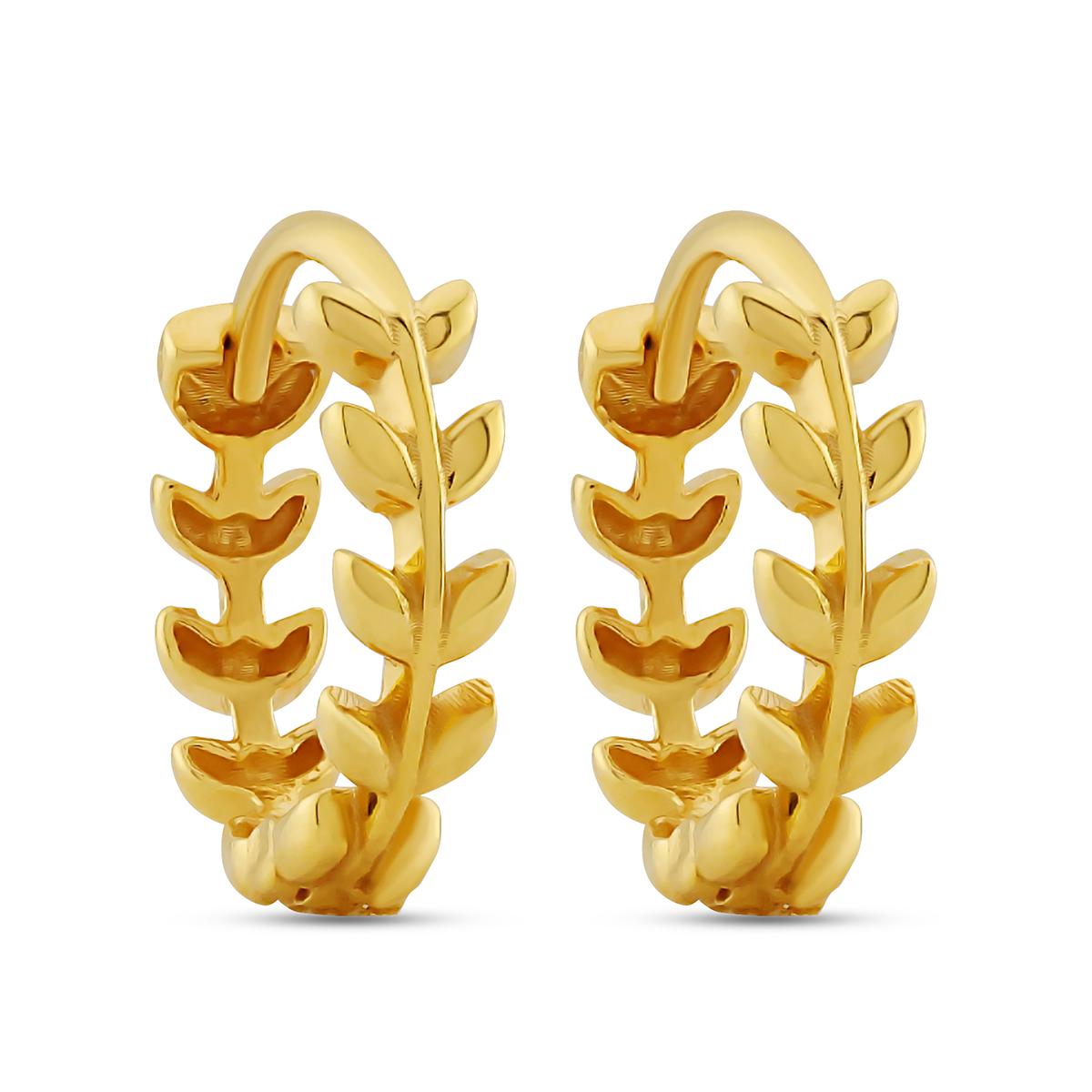 Golden Leaf Daily Wear Huggies With Click Lock Image