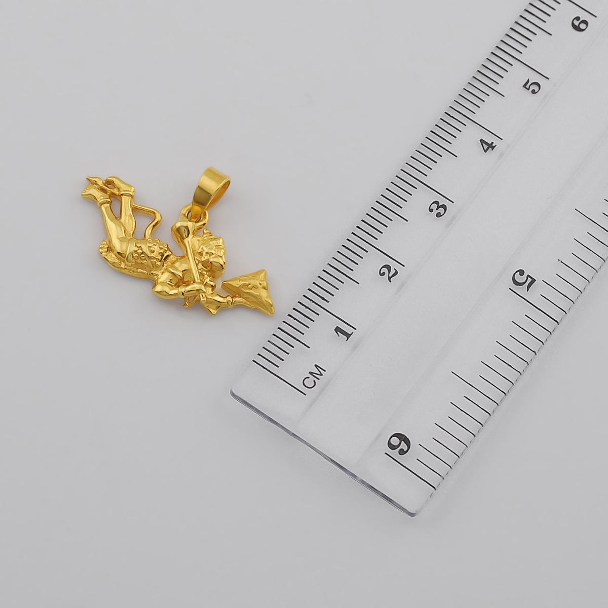 22ct Gold Sanjeevani Hanuman Pendant