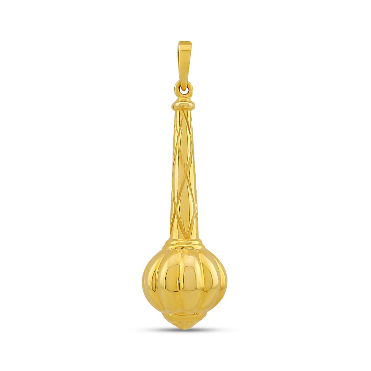 22ct Gold Gada (Mace) Pendant Image
