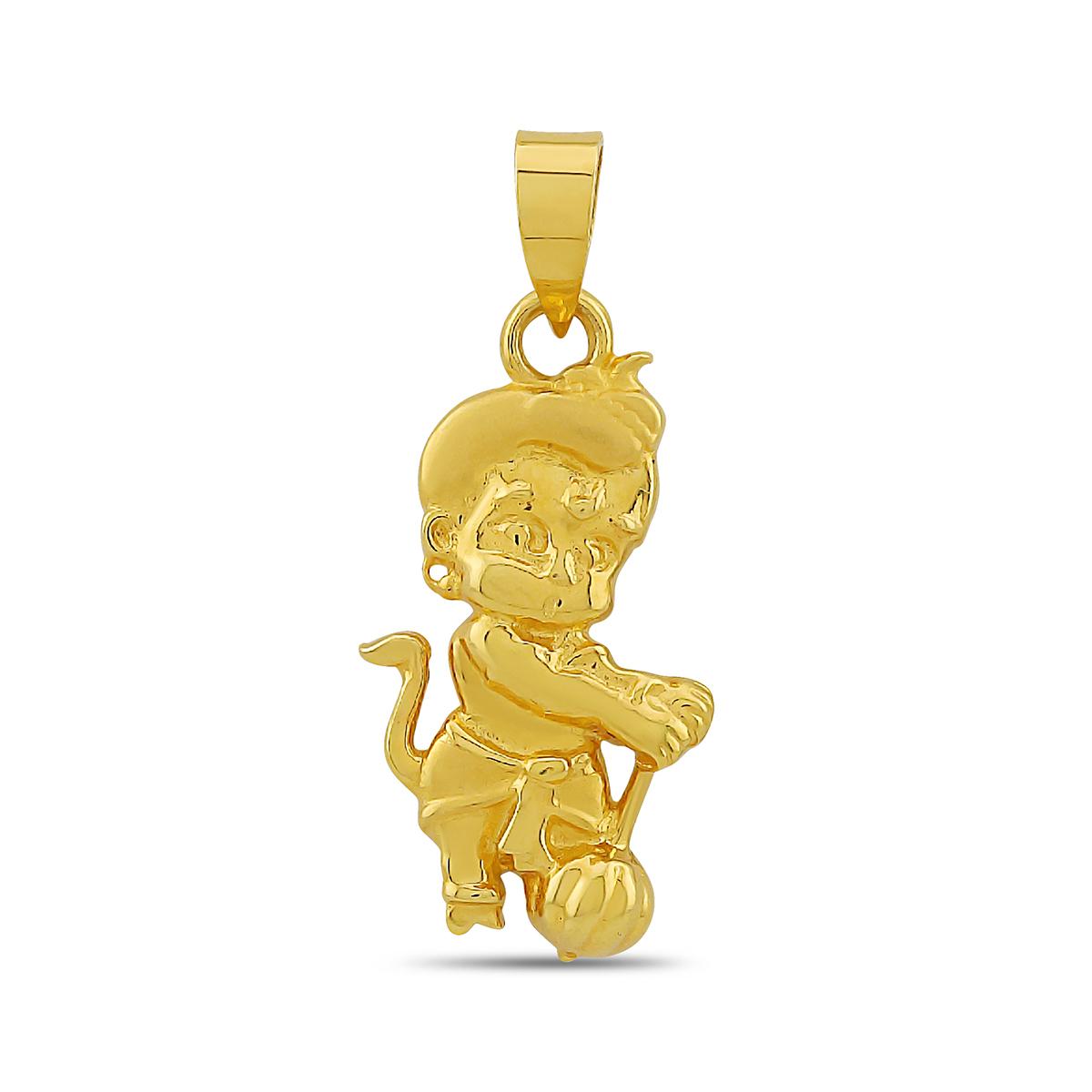 22ct Gold Hanuman Charm Pendant Image