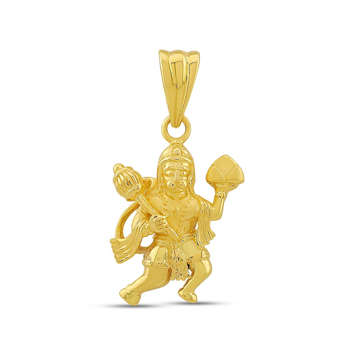 22ct Gold Hanuman Guardian Pendant Image