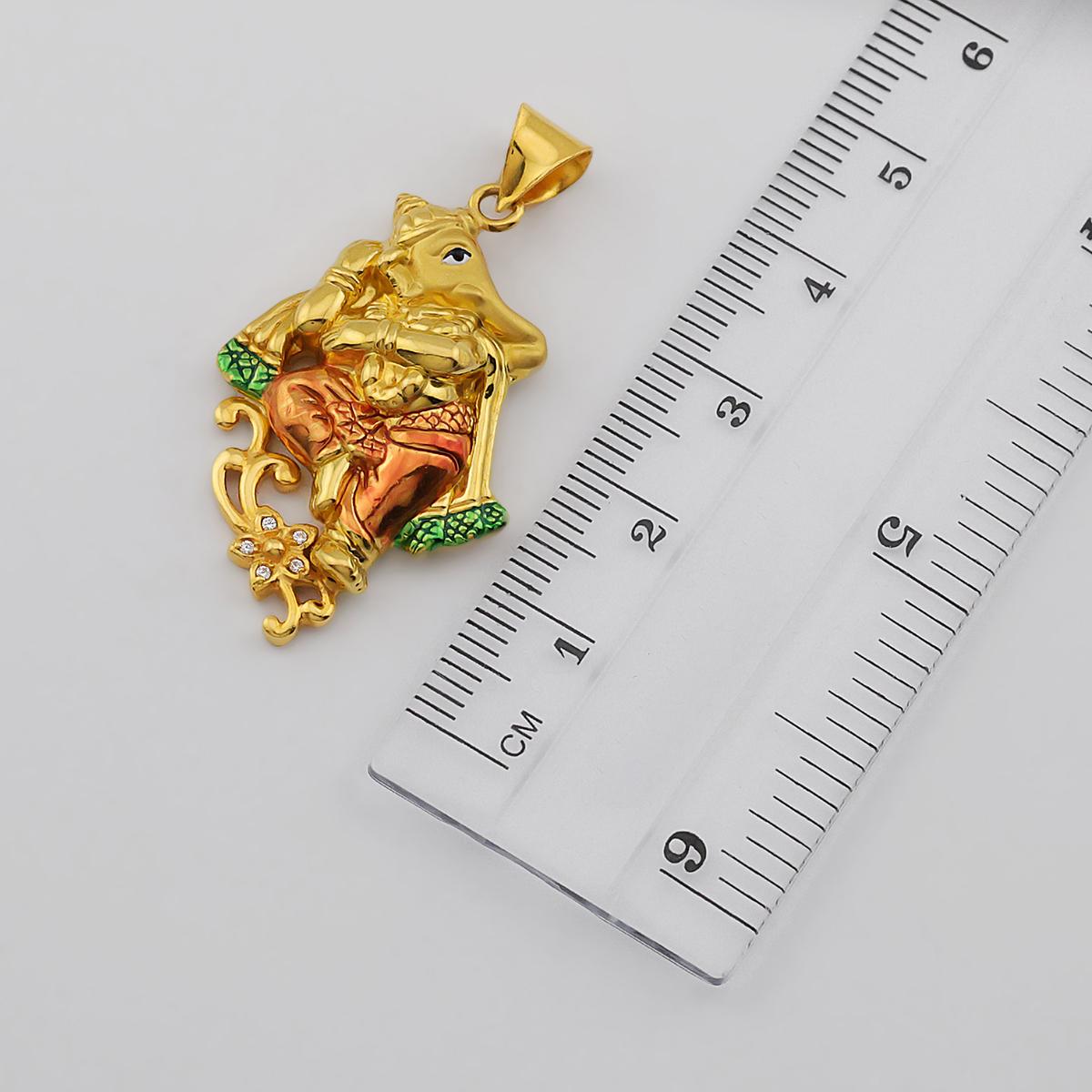 22ct Gold Timeless Radha Krishna Pendant