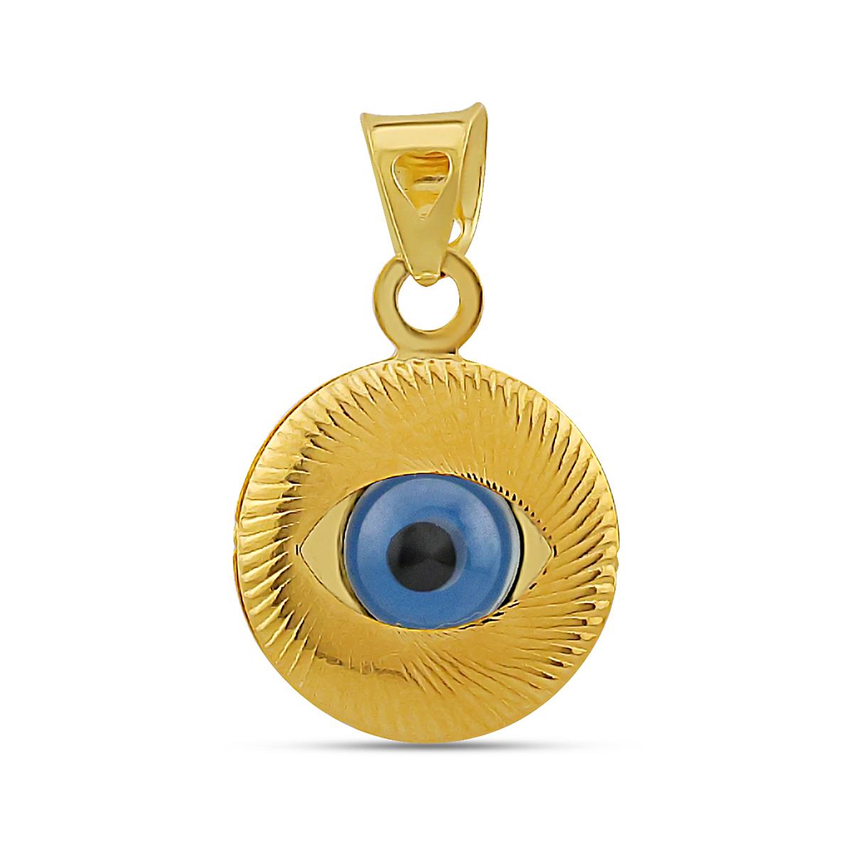 22ct Gold Encased Evil Eye Pendant Image