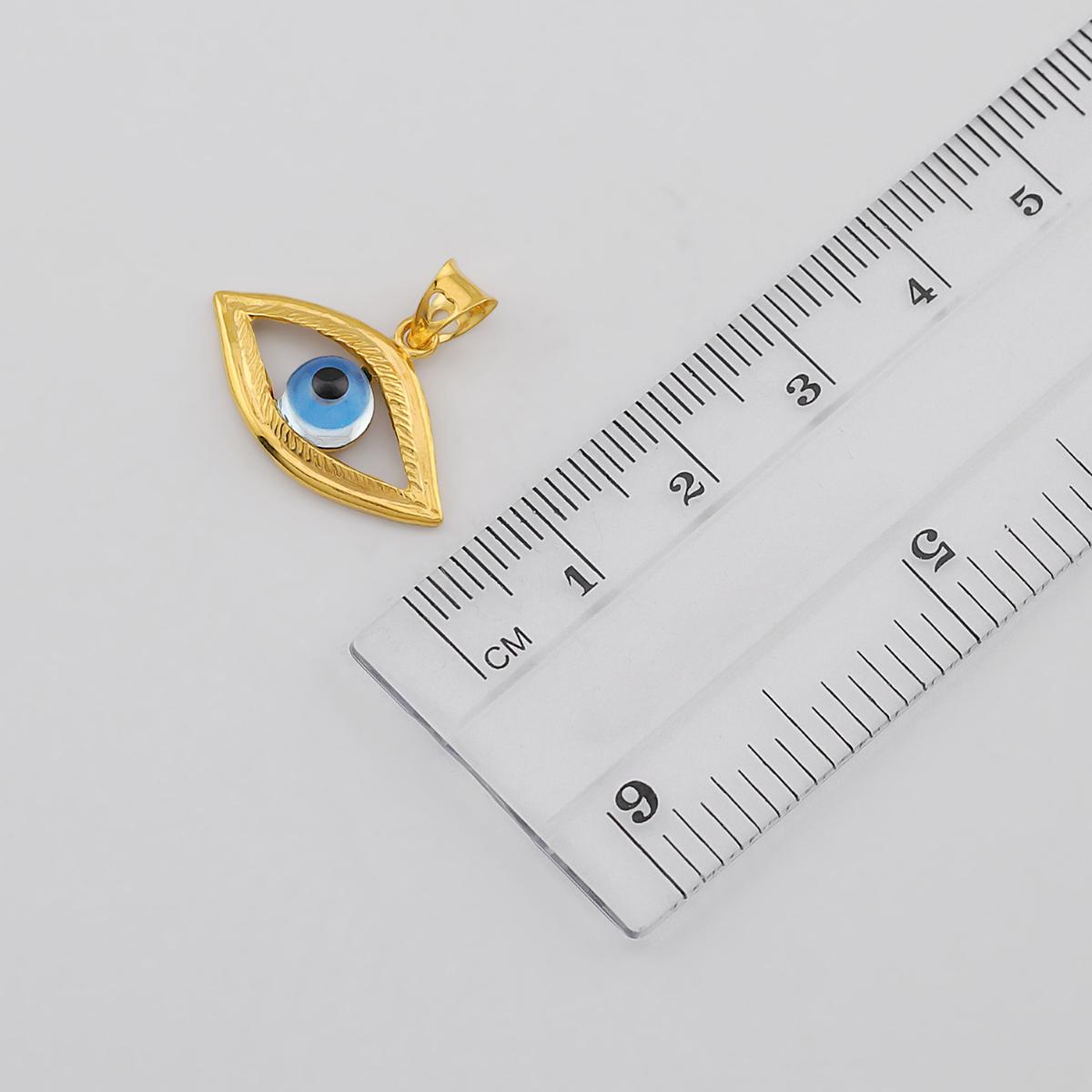 22ct Gold Evil Eye Pendant