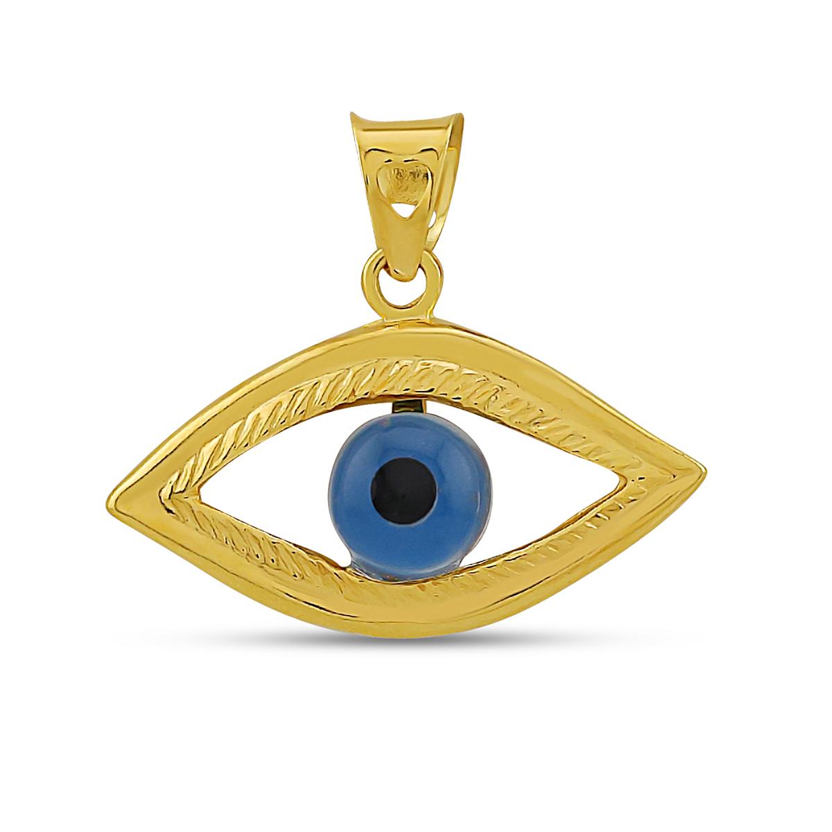 22ct Gold Evil Eye Pendant Image
