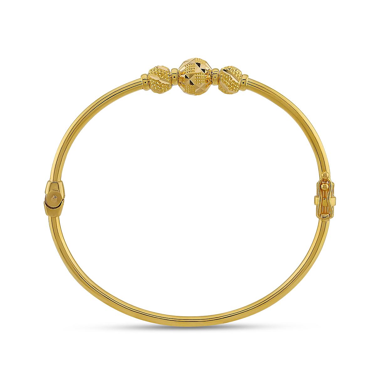 Decorative Three Ball Single Bangle