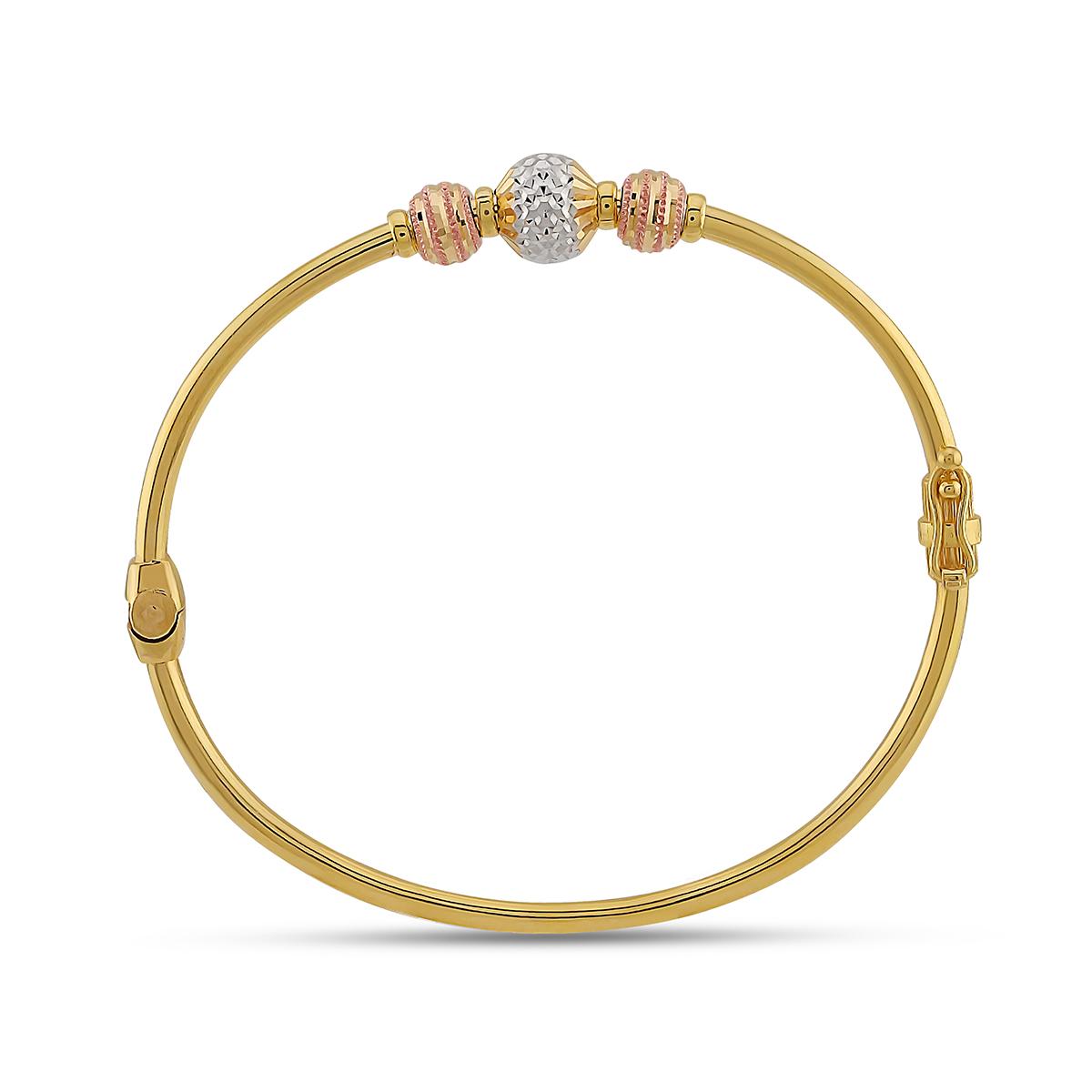 Triple Ball Single Bangle 