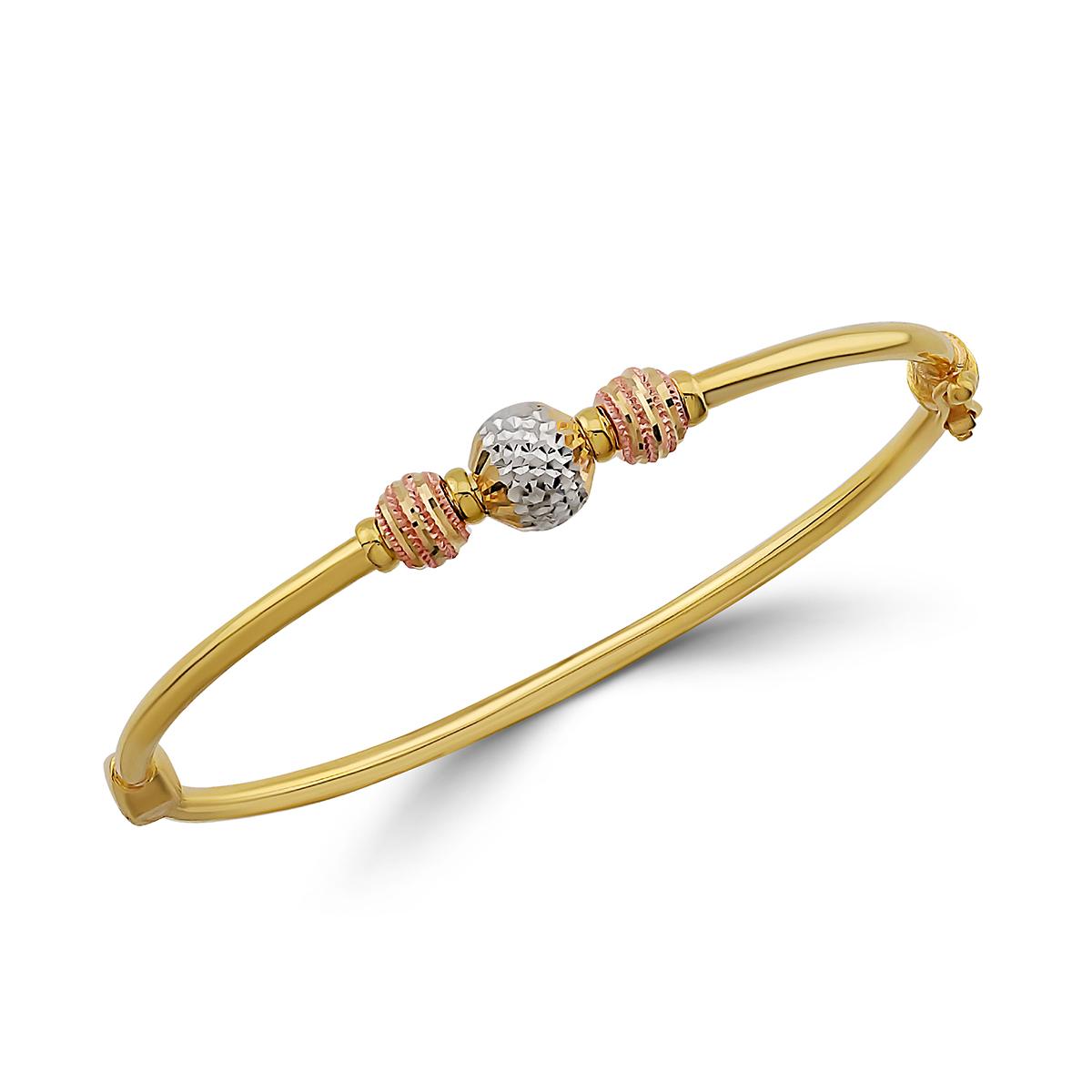 Triple Ball Single Bangle Image